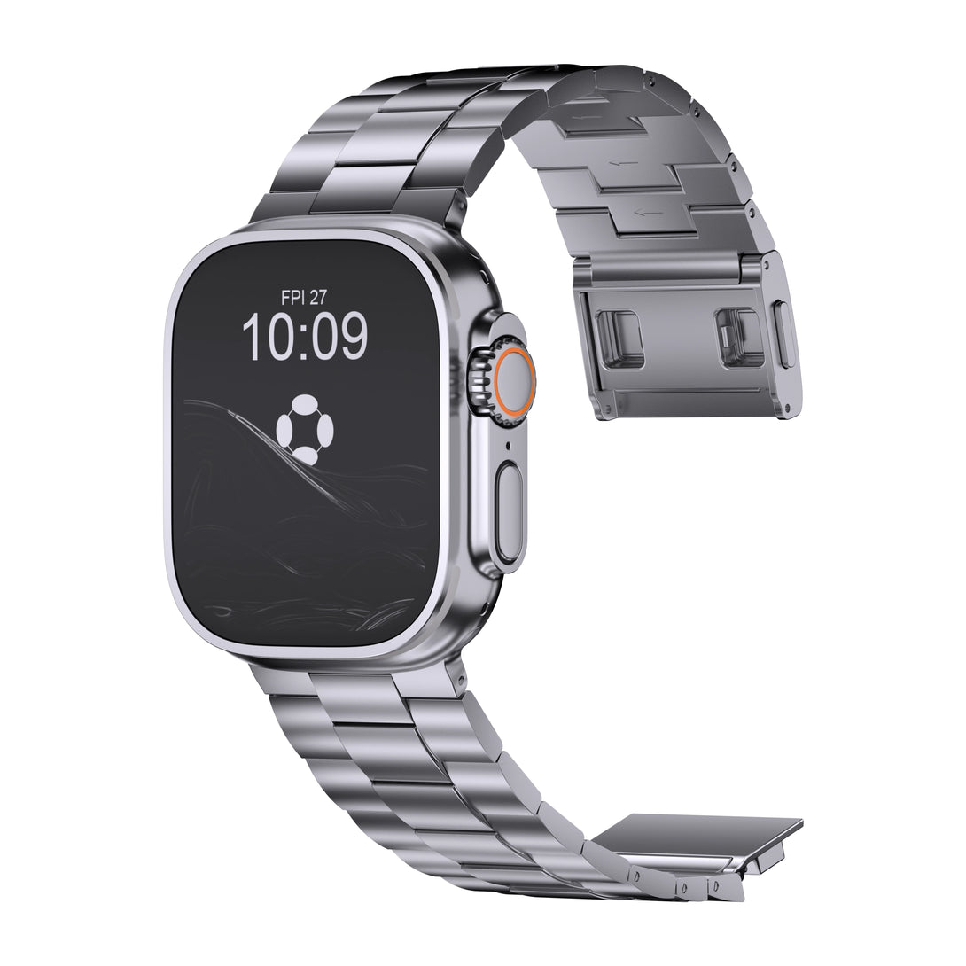 Apple Watch Ultra 1 & 2 Titanium Strap - 49mm Patented Magnetic Clasp.