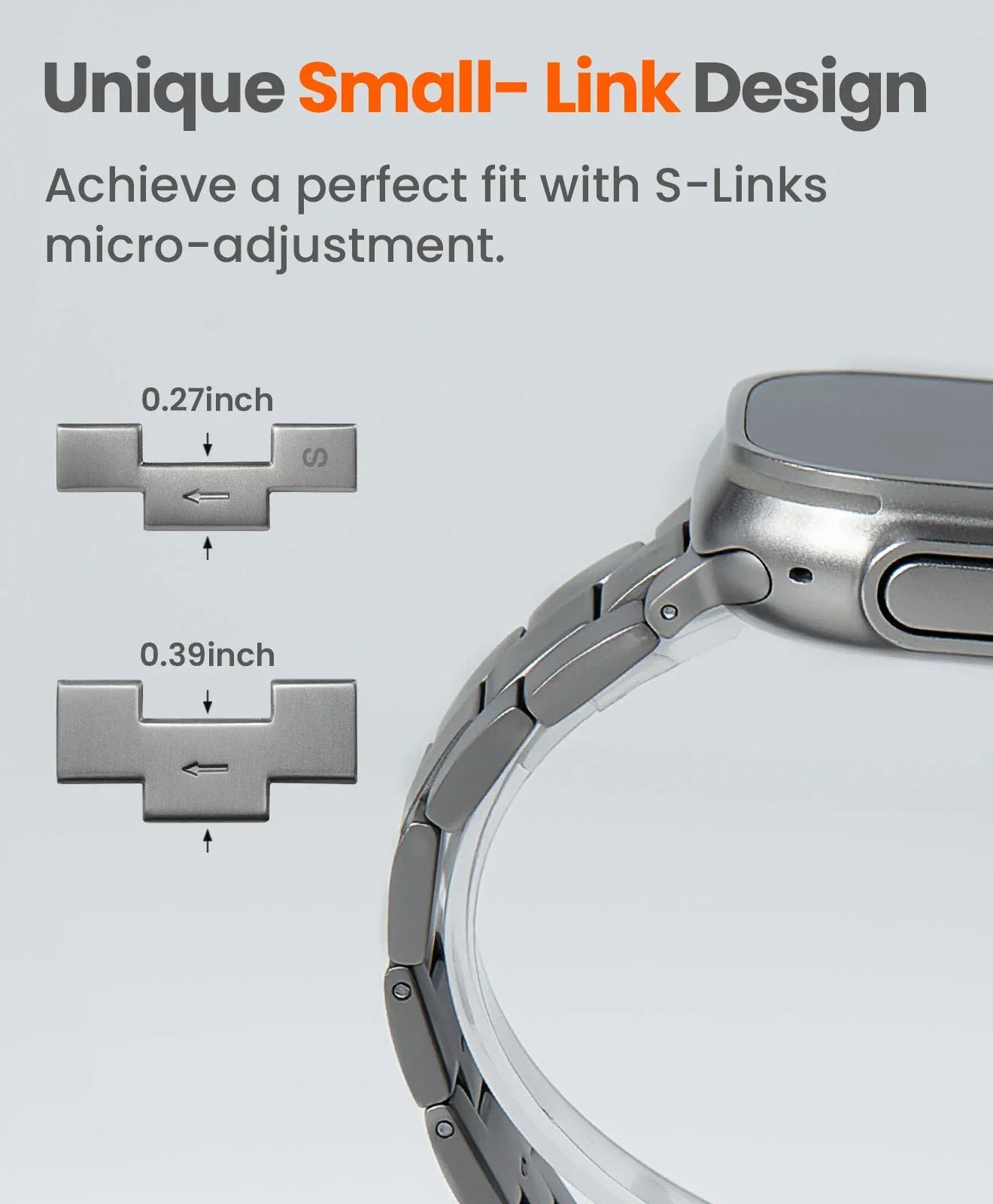 CRNS01 Titanium Apple Watch Band With Magnetic Clasp - FiNESTONE