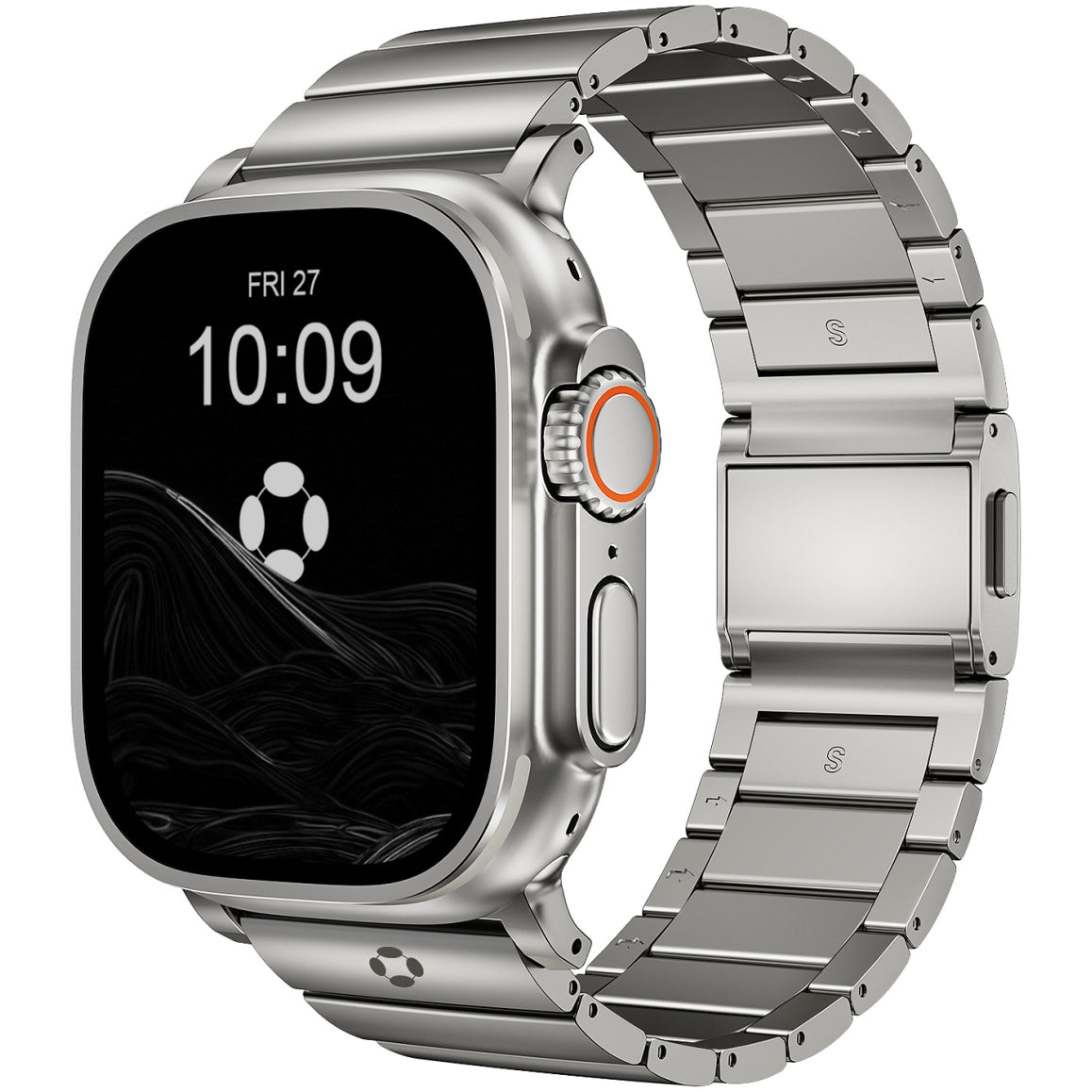 FiNESTONE CRNS01 Titanium Apple Watch Band With Magnetic Clasp
