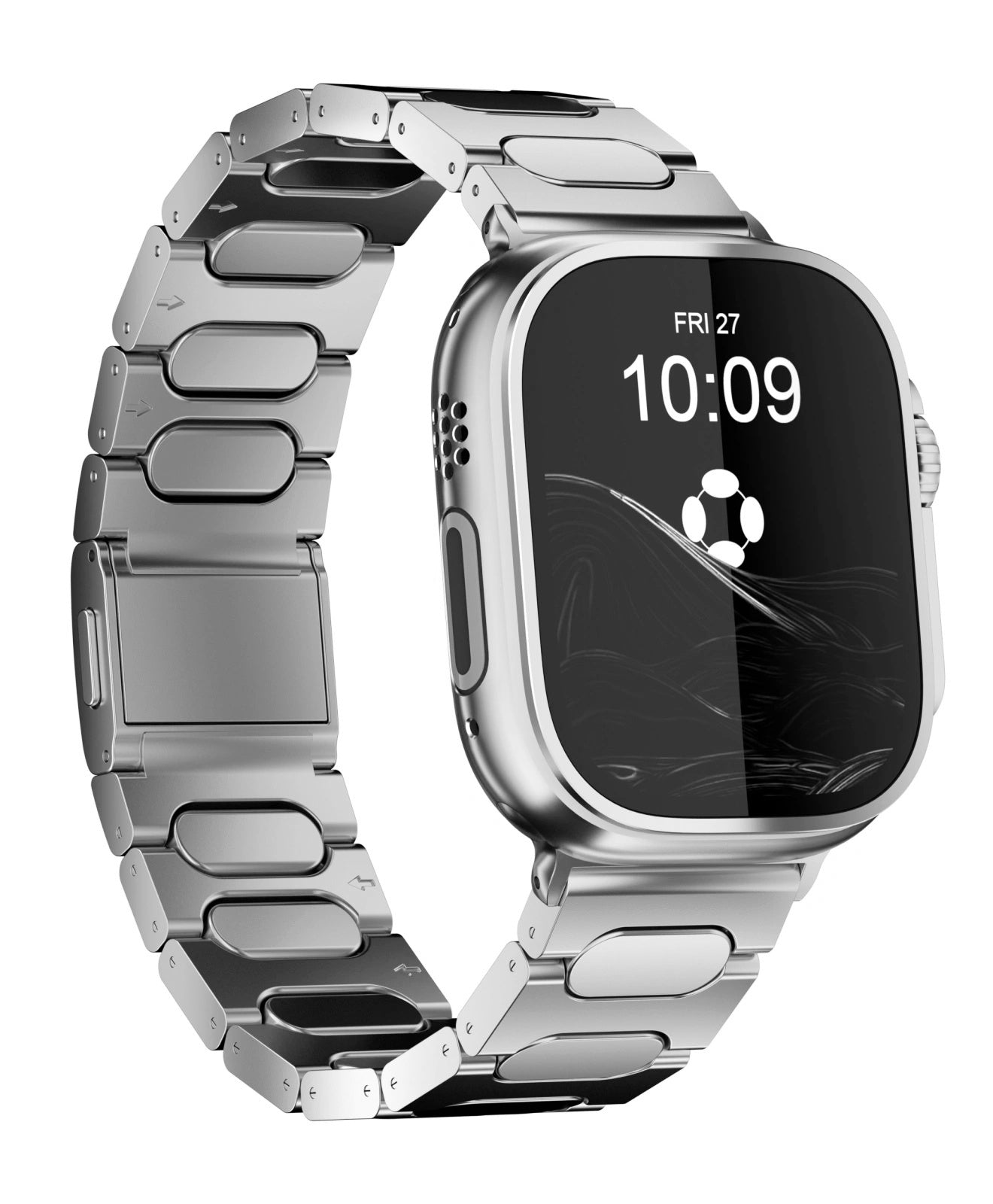 Comfort Fit Titanium Magnetic Band - Secure & Breathable Apple Watch Strap for All-Day Wear
