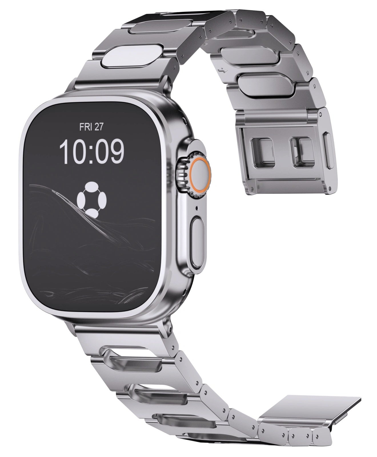 QT-X009 Titanium Apple Watch Band With Magnetic Clasp